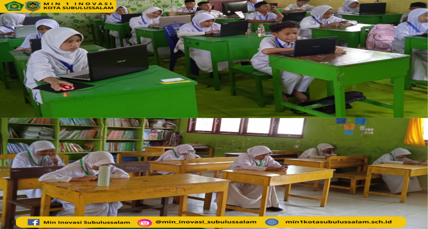 MIN 1 Inovasi Kota Subulussalam Laksanakan Asesmen Madrasah Berbasis Digital Tahun Pelajaran 2023-2024.