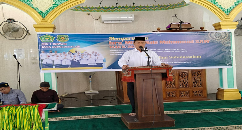 MIN 1  KOTA SUBULUSSALAM MELAKSANAKAN ISRA MI'RAJ
