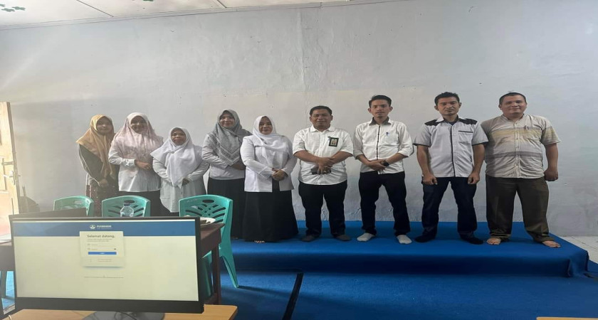 Pantau Simulasi ANBK, Kasi Pendis Beri Apresiasi Kerja Guru dan Operator